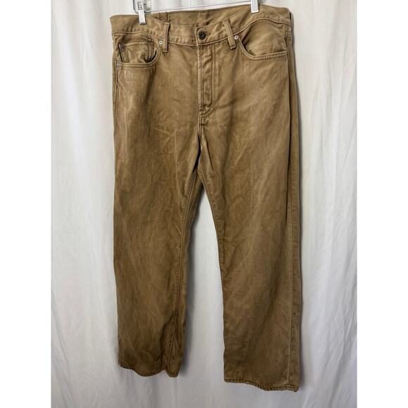 Gap 1969 Straight Fit Distressed Jeans - Size 38x31 - Picture 1 of 8